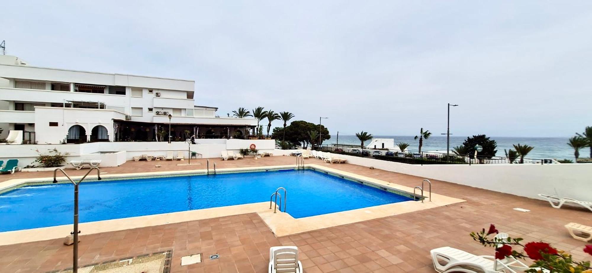 Apartamento Villa Azul, 1ª Linea De Playa Mojácar Exteriör bild